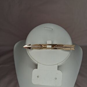 Vintage Anson Arrow Archer Tie Clip Collar Bar Clip Gold Tone Native Accessory